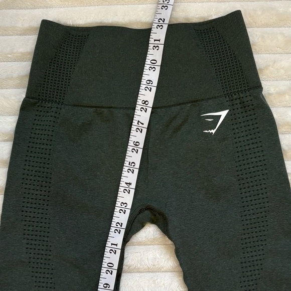 GYMSHARK Seamless Leggings High Waisted Butt Lifting Green Size XS - Picture 9 of 11